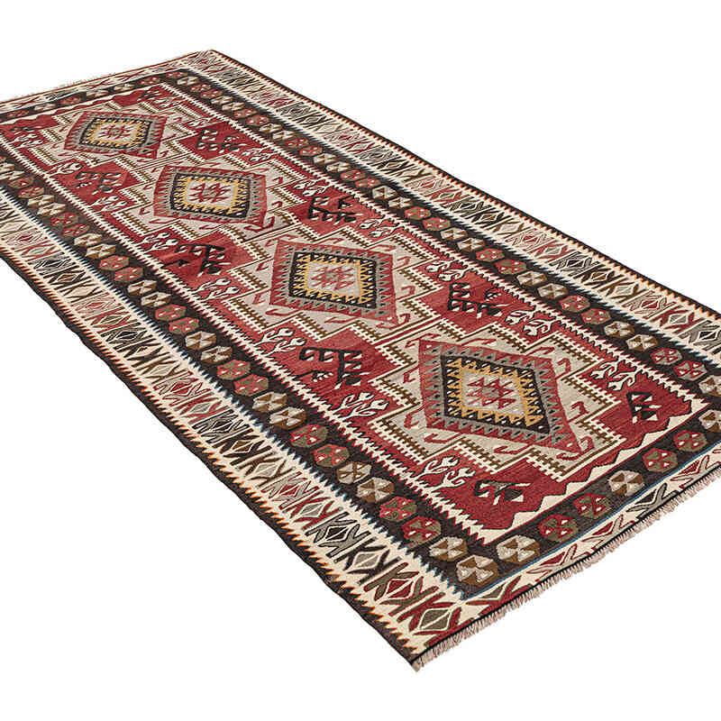 Vintage Adana Kilim Rug - 3' 8" x 8'  (44" x 96") - K0080687