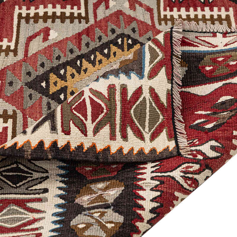 Vintage Adana Kilim Rug - 3' 8" x 8'  (44" x 96") - K0080687