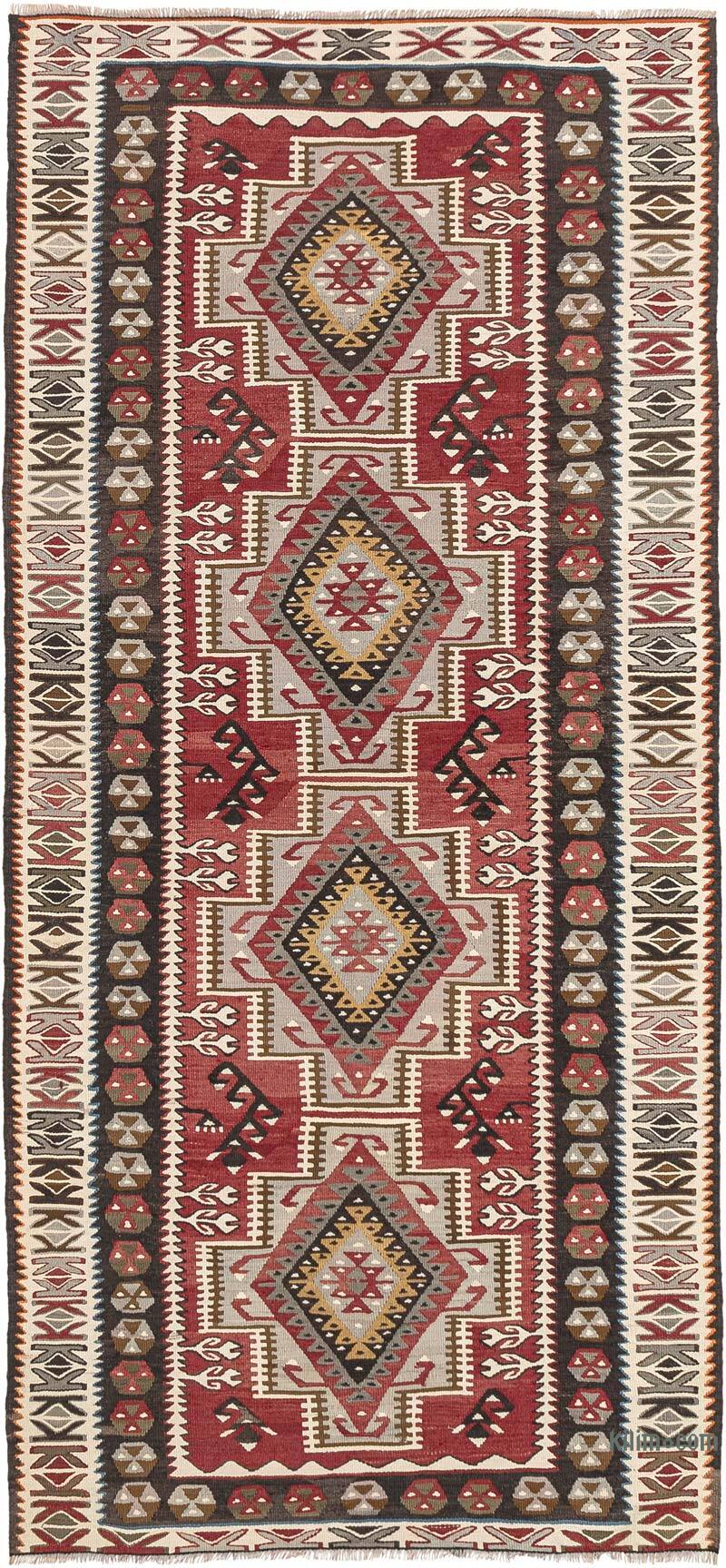 Vintage Adana Kilim Rug - 3' 8" x 8'  (44" x 96") - K0080687