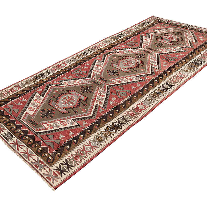 Vintage Adana Kilim Rug - 3' 10" x 8' 11" (46" x 107") - K0080689