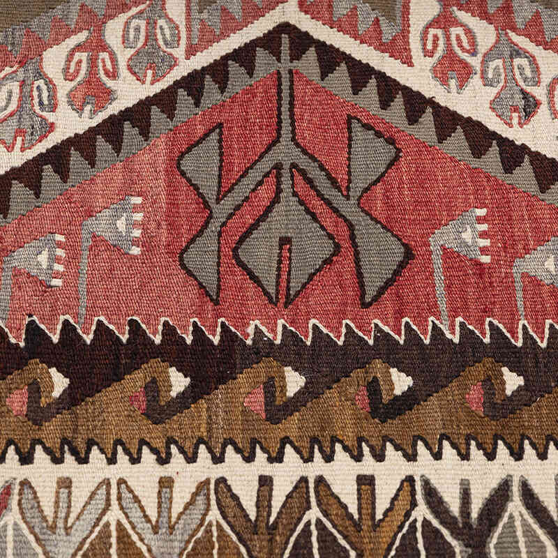 Vintage Adana Kilim Rug - 3' 10" x 8' 11" (46" x 107") - K0080689