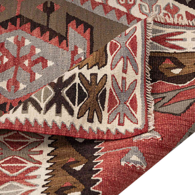 Vintage Adana Kilim Rug - 3' 10" x 8' 11" (46" x 107") - K0080689