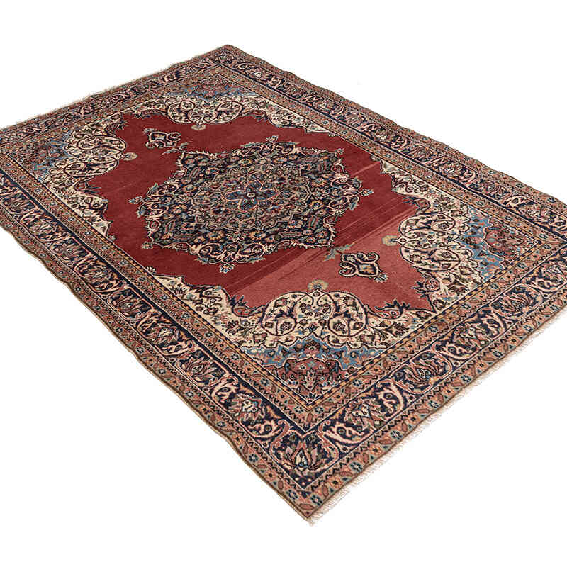 Vintage Turkish Hand-Knotted Rug - 4' 6" x 6' 5" (54" x 77") - K0080691