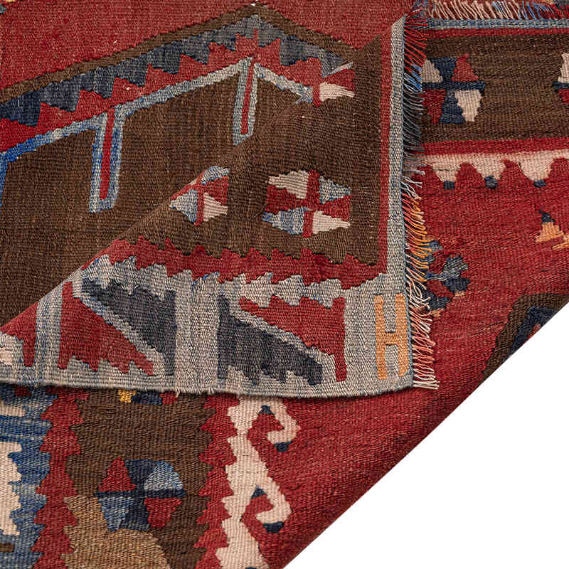 Vintage Sarkisla Kilim Rug - 7' 4" x 10' 1" (88" x 121") - K0080693