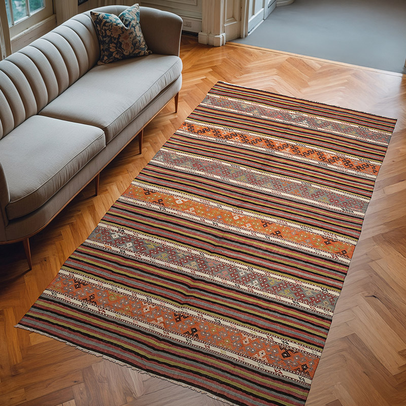 Alfombra Vintage Denizli Kilim - 166 cm x 291 cm - K0080699