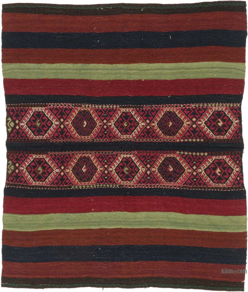Alfombra Vintage Malatya Kilim - 116 cm x 134 cm - K0080701