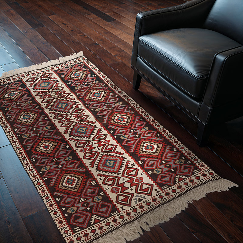 Vintage Van Kilim Rug - 3' 7" x 5' 3" (43" x 63") - K0080702