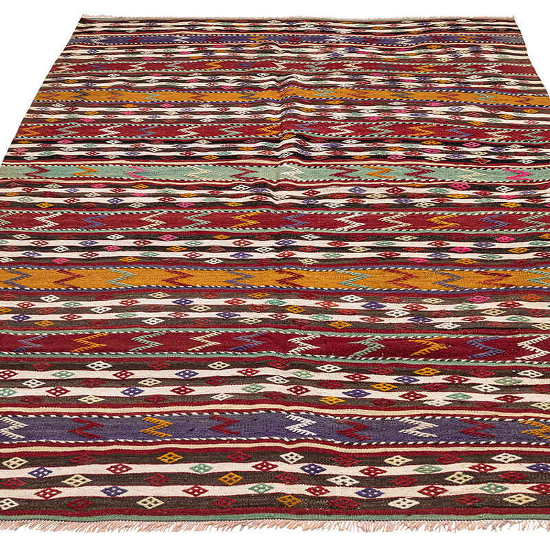 Alfombra Vintage Denizli Kilim - 170 cm x 245 cm - K0080709