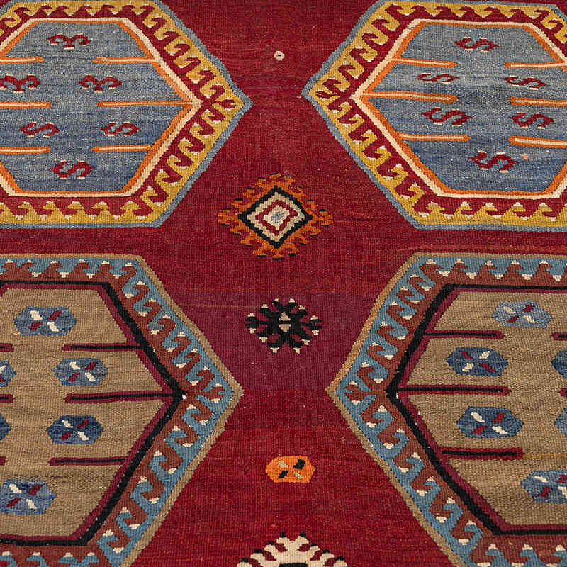 Vintage Sarkisla Kilim Rug - 6'  x 10' 2" (72" x 122") - K0080712