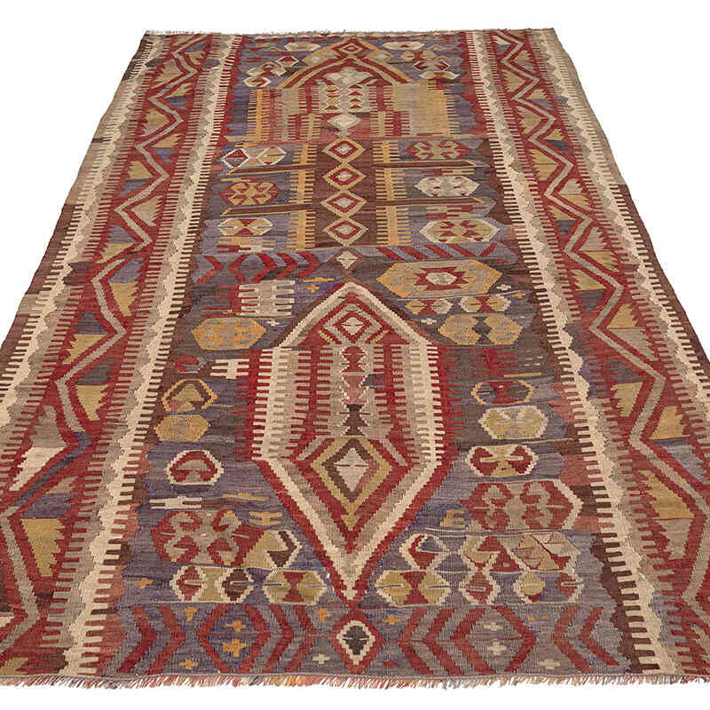 Vintage Konya Kilim Rug - 4' 8" x 8' 2" (56" x 98") - K0080718