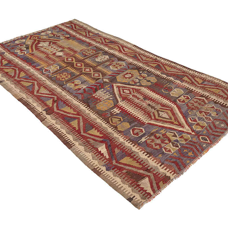 Vintage Konya Kilim Rug - 4' 8" x 8' 2" (56" x 98") - K0080718