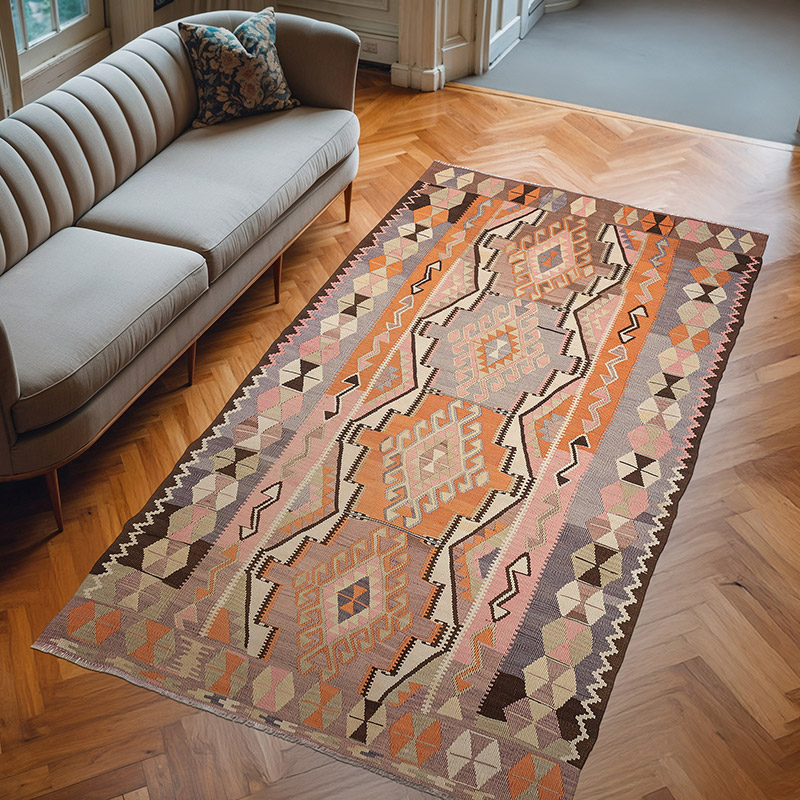 Vintage Adana Kilim - 163 cm x 293 cm - K0080721