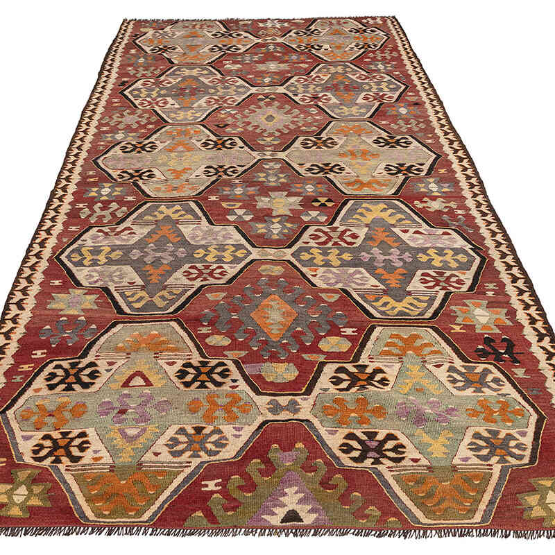 Vintage Adana Kilim Rug - 4' 7" x 9' 9" (55" x 117") - K0080722