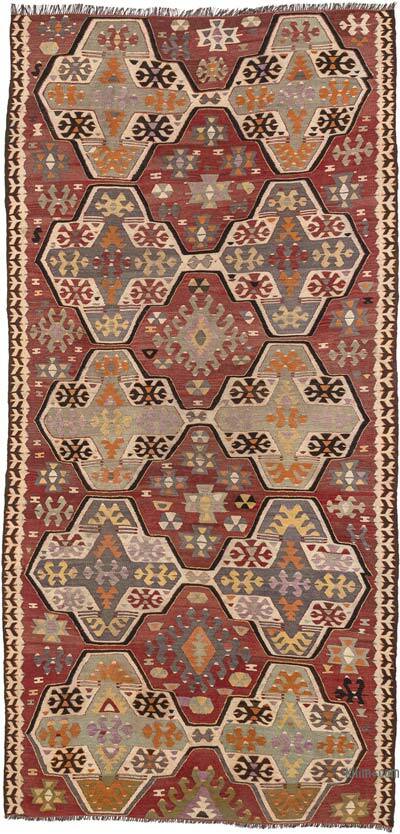 Vintage Adana Kilim - 139 cm x 296 cm