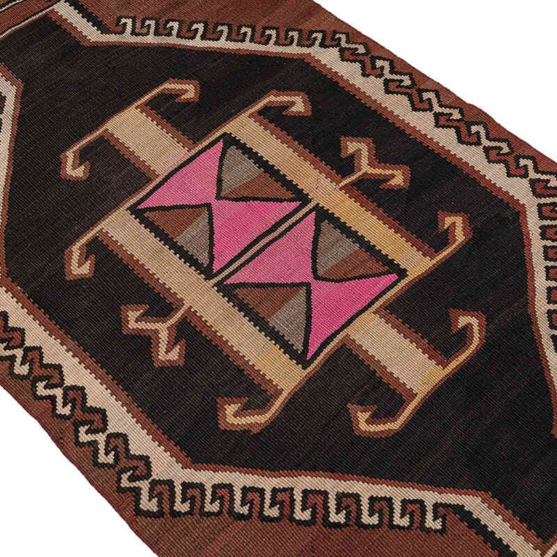 Vintage Kars Kilim Runner - 2' 7" x 12' 8" (31" x 152") - K0080723