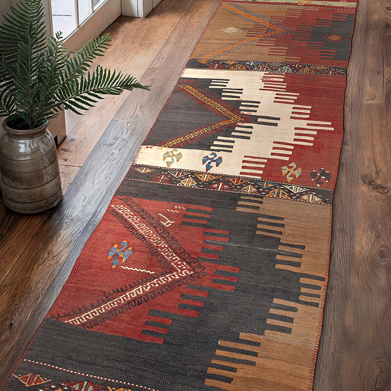 Corredor Sivas Afyon Kilim - 72 cm x 323 cm - K0080726