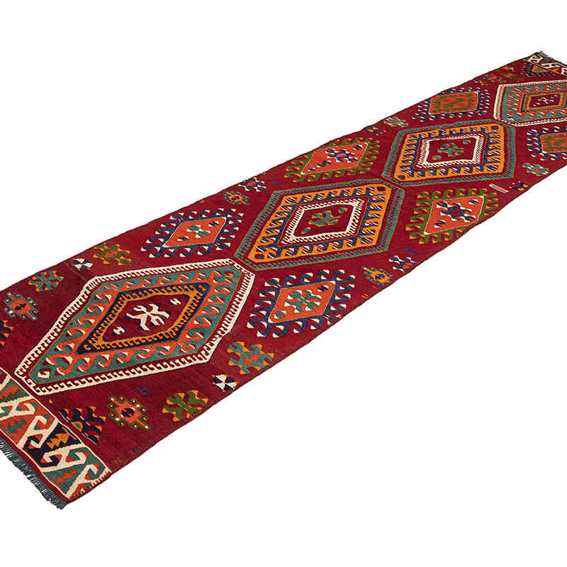 Vintage Mut Kilim Runner - 2' 7" x 10' 9" (31" x 129") - K0080728