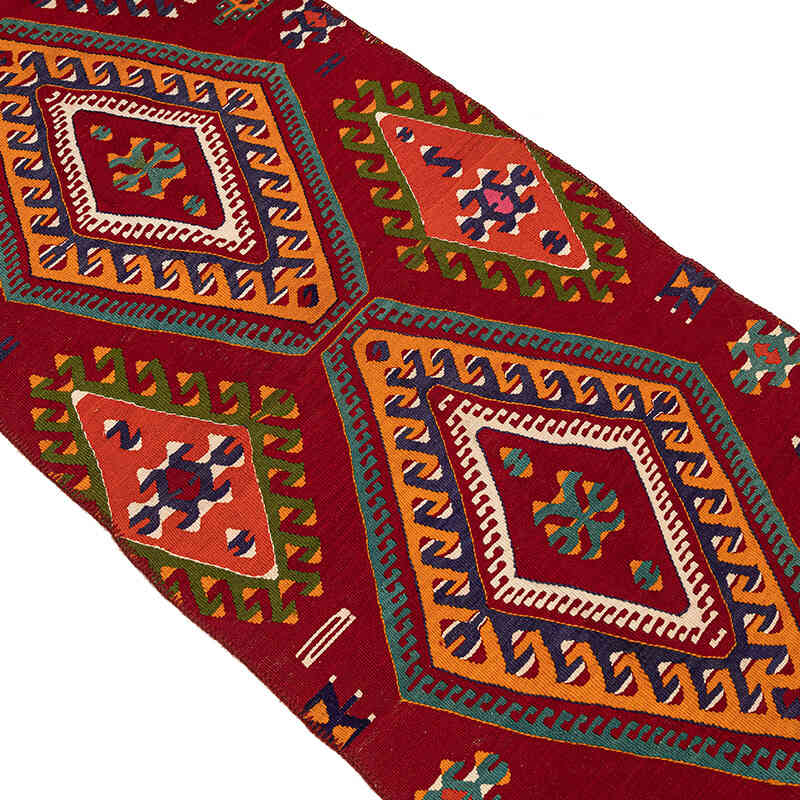 Vintage Mut Kilim Runner - 2' 7" x 10' 9" (31" x 129") - K0080728