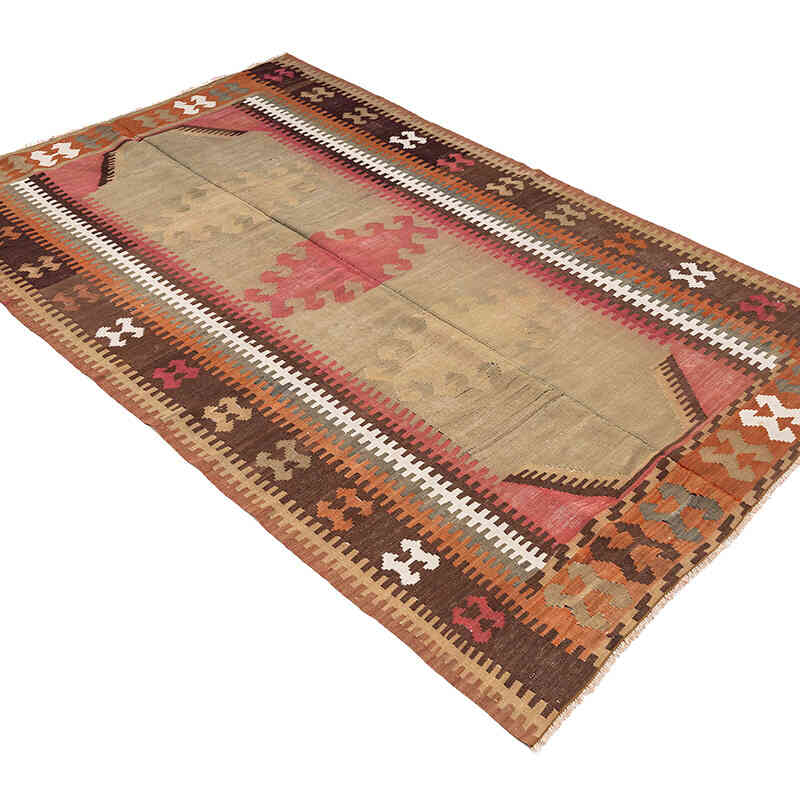 Vintage Sivas Kilim Rug - 4' 1" x 7' 1" (49" x 85") - K0080730