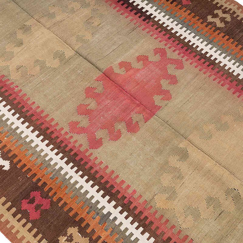 Vintage Sivas Kilim Rug - 4' 1" x 7' 1" (49" x 85") - K0080730