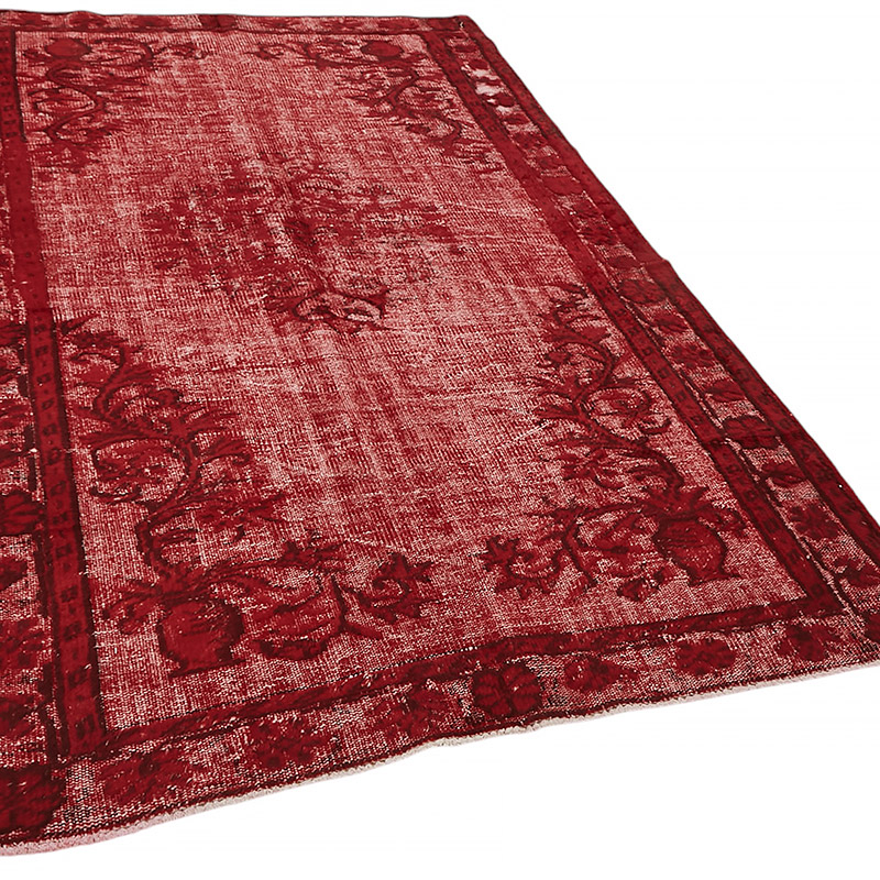 Hand Carved Over-Dyed Rug - 5'  x 8' 4" (60" x 100") - K0080732