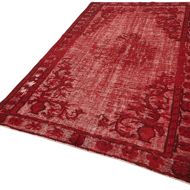 Hand Carved Over-Dyed Rug - 5'  x 8' 4" (60" x 100") - K0080732