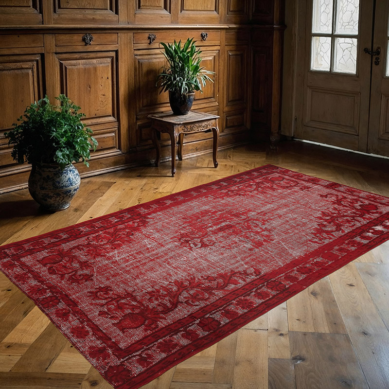Alfombra Tallada a Mano Sobre Teñida - 153 cm x 255 cm - K0080732