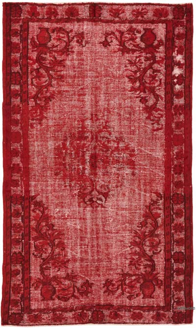 El Oyması Boyalı Halı - 153 cm x 255 cm