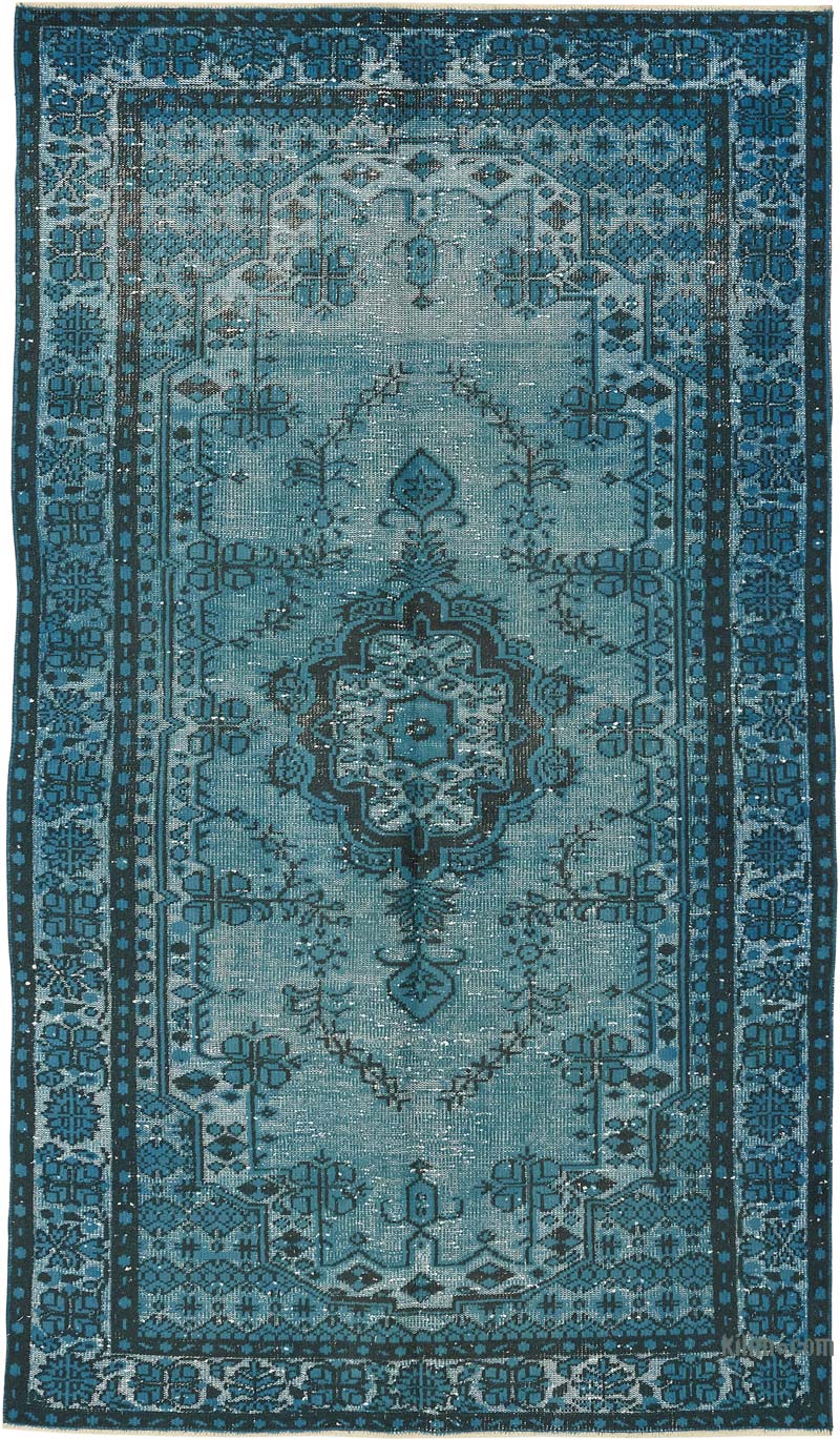 Alfombra Tallada a Mano Sobre Teñida - 148 cm x 261 cm - K0080733