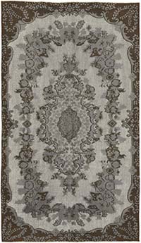 Hand Carved Over-Dyed Rug - 6'  x 9' 10" (72" x 118")