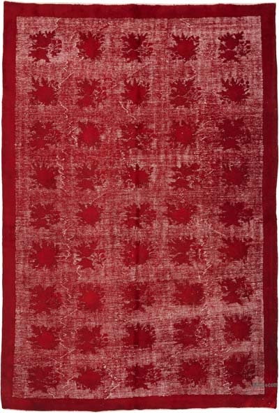 El Oyması Boyalı Halı - 218 cm x 317 cm