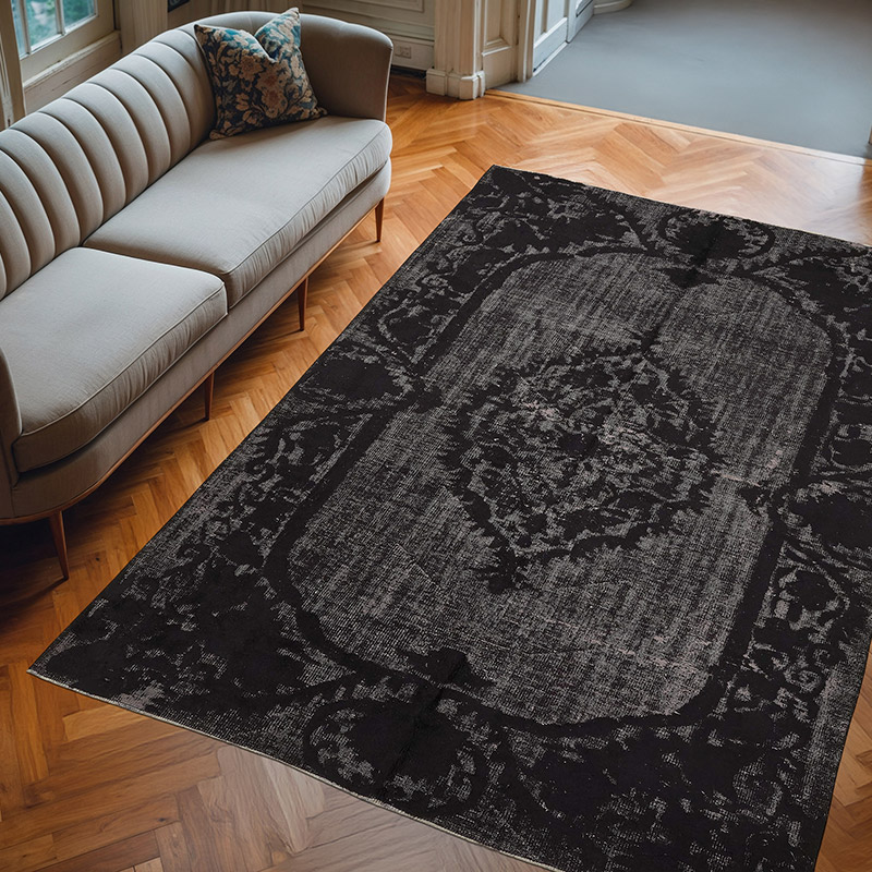 Alfombra Tallada a Mano Sobre Teñida - 223 cm x 312 cm - K0080737