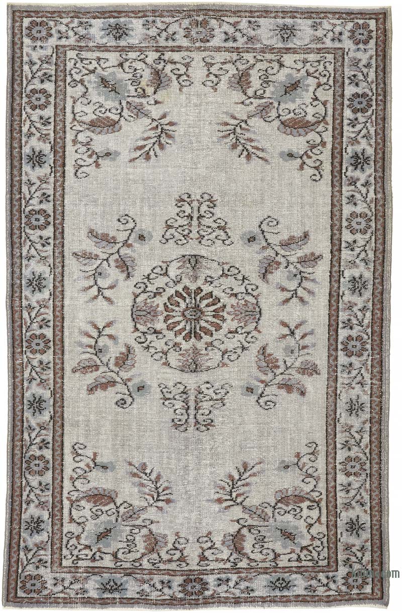 Alfombra Tallada a Mano Sobre Teñida - 183 cm x 287 cm - K0080738