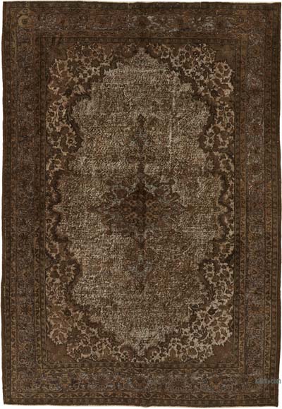 Alfombra Tallada a Mano Sobre Teñida - 218 cm x 317 cm
