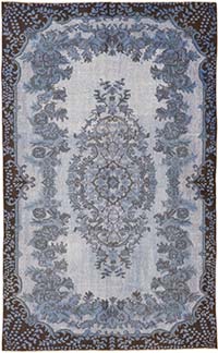 Alfombra Tallada a Mano Sobre Teñida - 173 cm x 285 cm