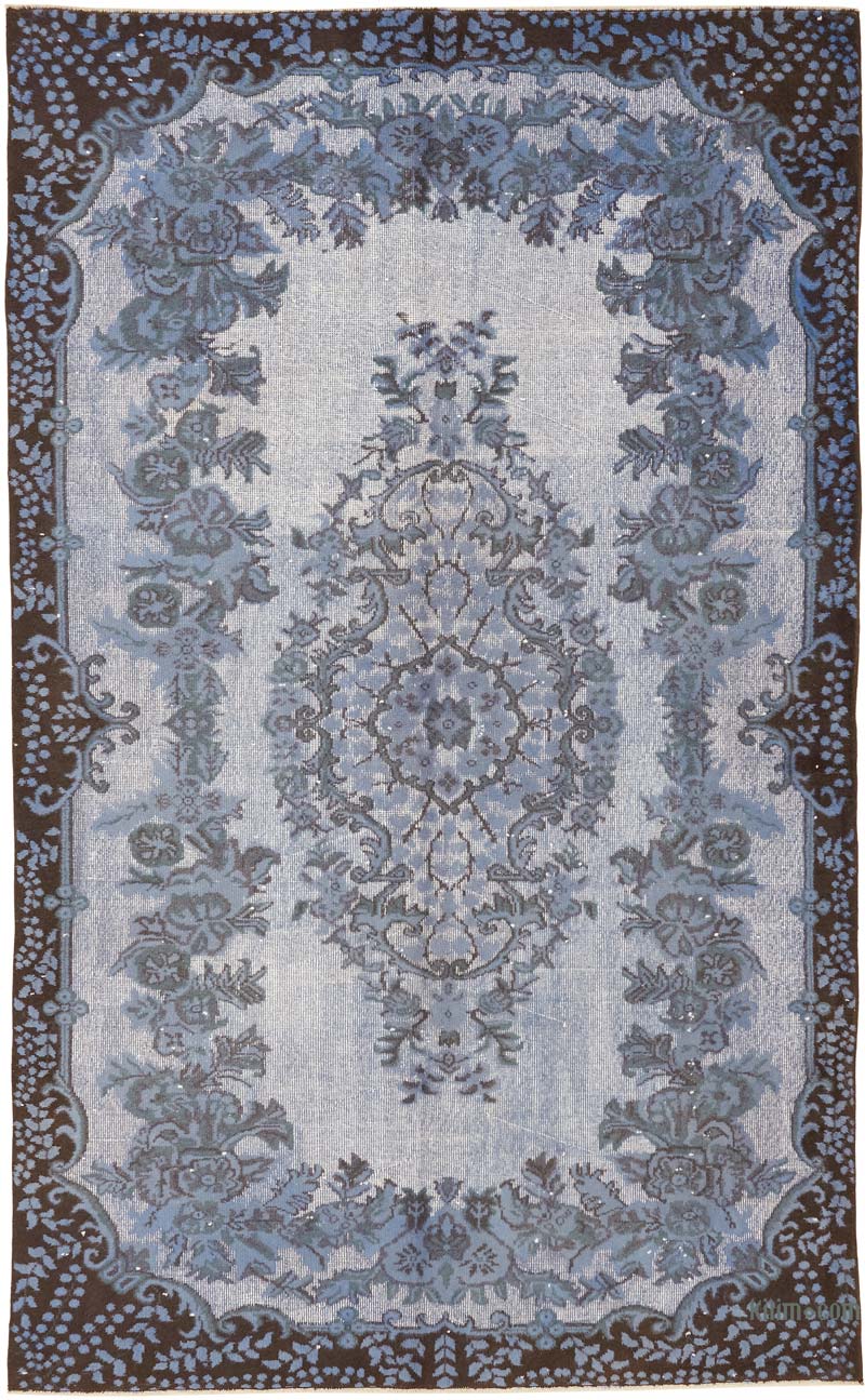 Hand Carved Over-Dyed Rug - 5' 8" x 9' 4" (68" x 112") - K0080740