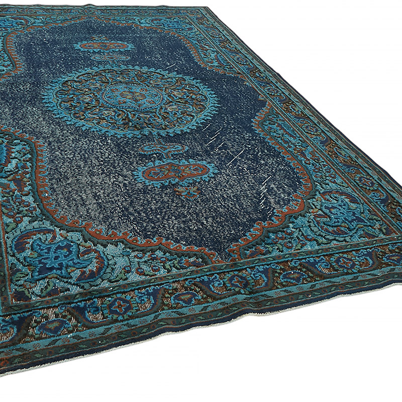 Hand Carved Over-Dyed Rug - 6' 9" x 10' 11" (81" x 131") - K0080741