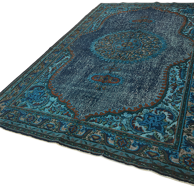 Hand Carved Over-Dyed Rug - 6' 9" x 10' 11" (81" x 131") - K0080741