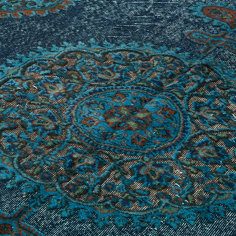 Hand Carved Over-Dyed Rug - 6' 9" x 10' 11" (81" x 131") - K0080741