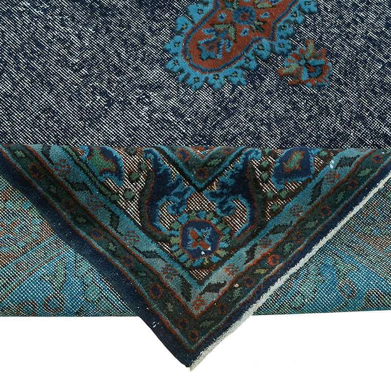 Hand Carved Over-Dyed Rug - 6' 9" x 10' 11" (81" x 131") - K0080741
