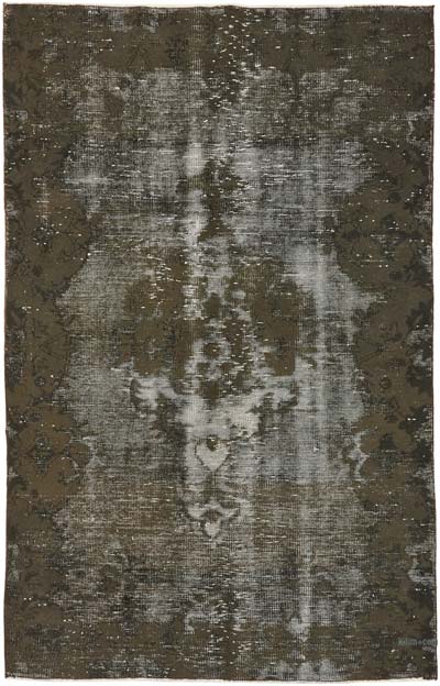 Hand Carved Over-Dyed Rug - 4' 8" x 7' 5" (56" x 89")