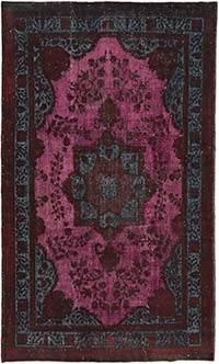 El Oyması Boyalı Halı - 212 cm x 354 cm