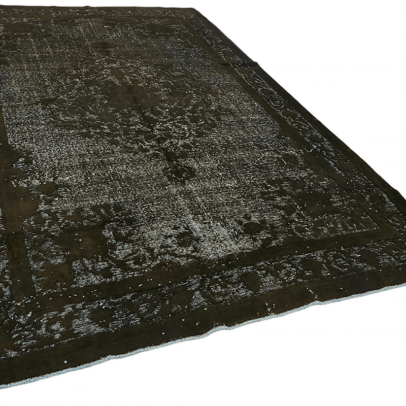 Hand Carved Over-Dyed Rug - 7'  x 11' 4" (84" x 136") - K0080747