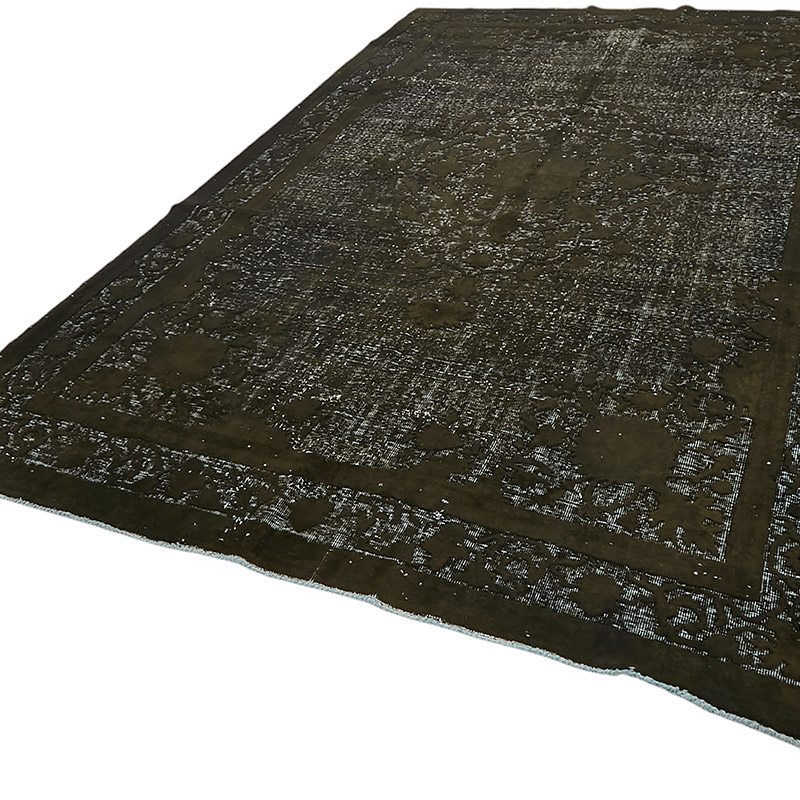 Hand Carved Over-Dyed Rug - 7'  x 11' 4" (84" x 136") - K0080747