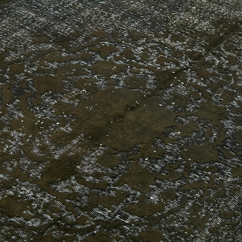 Hand Carved Over-Dyed Rug - 7'  x 11' 4" (84" x 136") - K0080747
