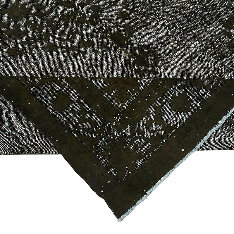 Hand Carved Over-Dyed Rug - 7'  x 11' 4" (84" x 136") - K0080747