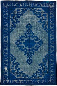 Hand Carved Over-Dyed Rug - 7' 2" x 10' 7" (86" x 127")