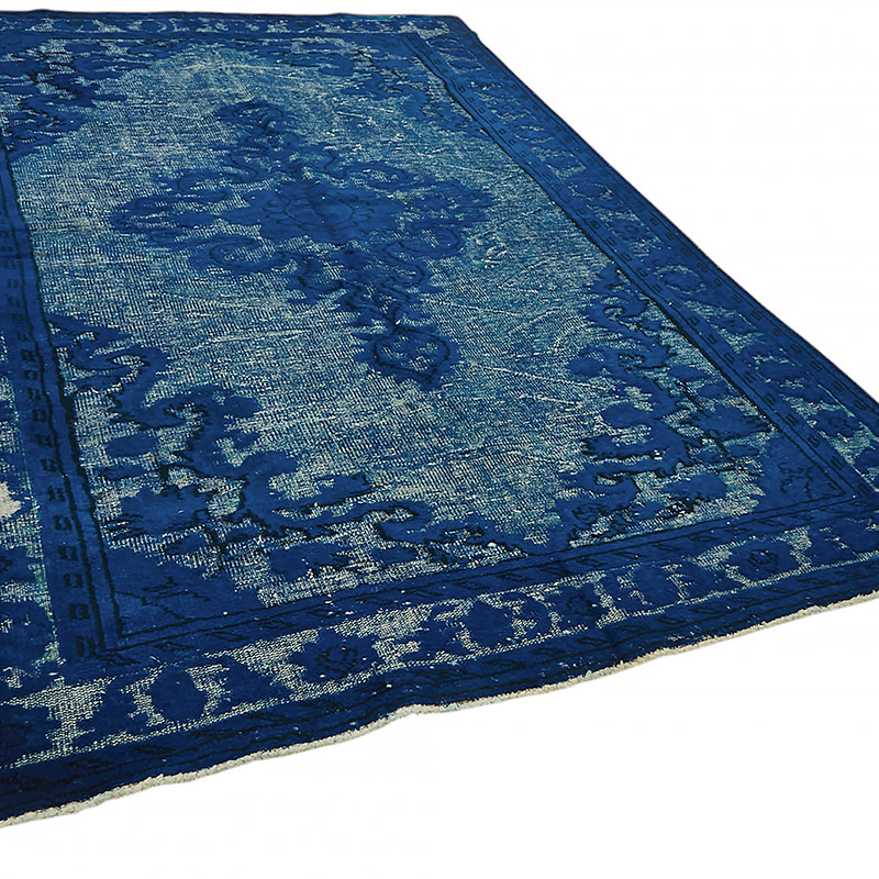Hand Carved Over-Dyed Rug - 7' 2" x 10' 7" (86" x 127") - K0080749