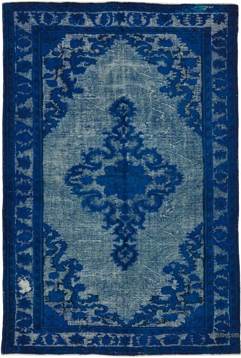Hand Carved Over-Dyed Rug - 7' 2" x 10' 7" (86" x 127") - K0080749