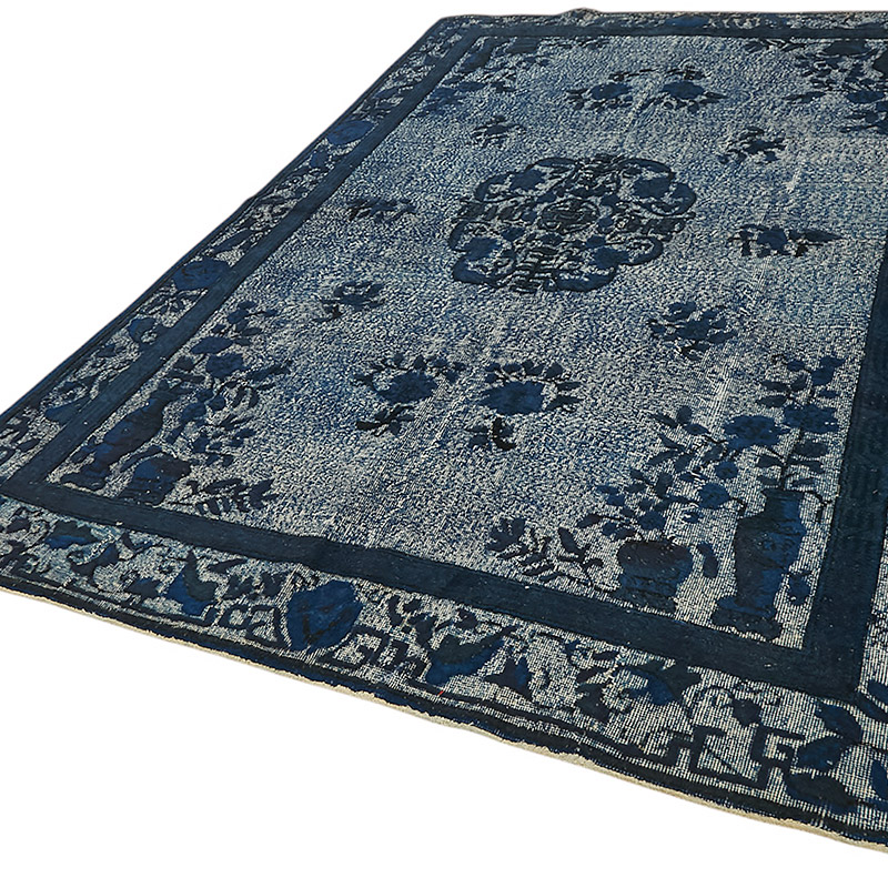 Alfombra Tallada a Mano Sobre Teñida - 209 cm x 324 cm - K0080750